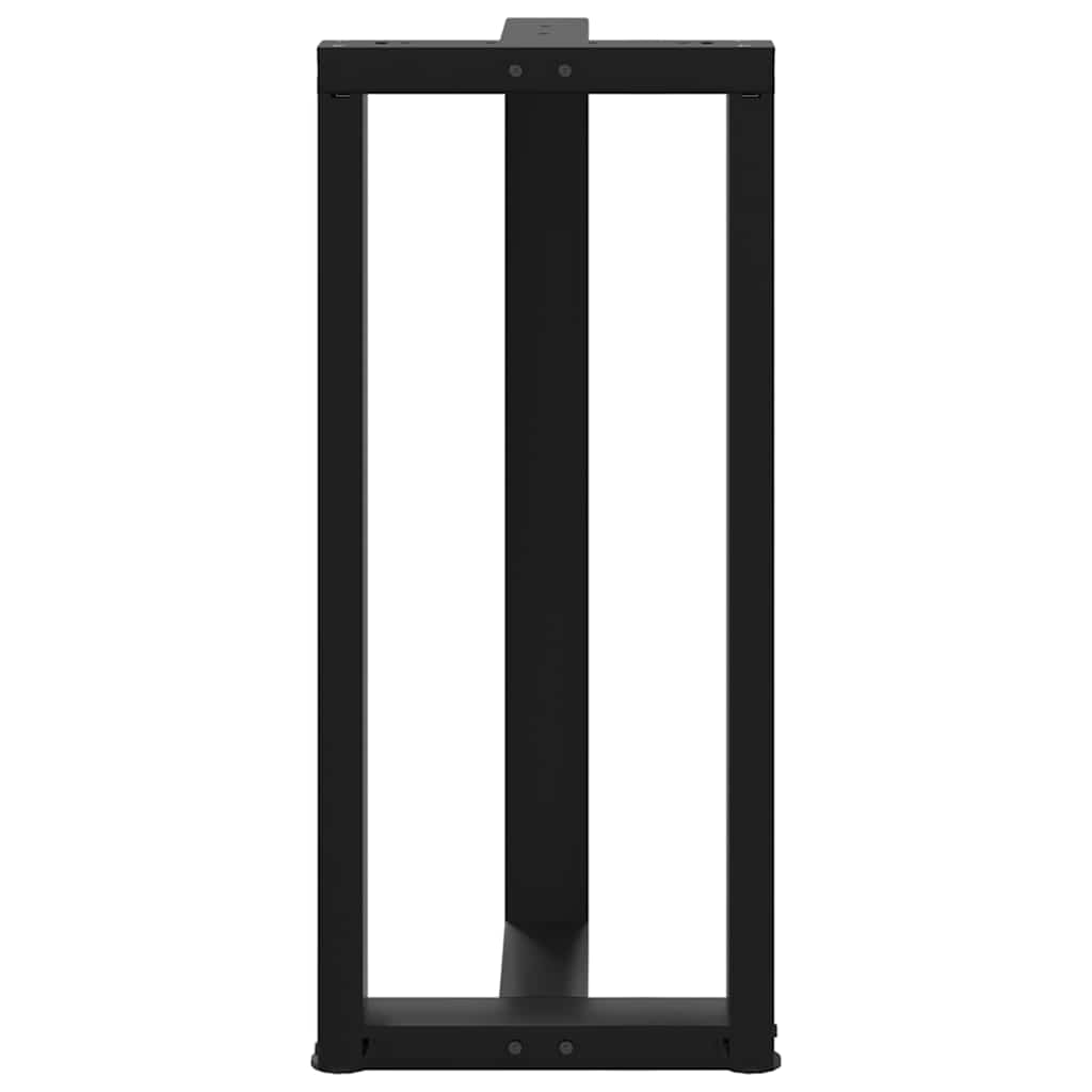 Vidaxl Nogi Do Stołu Barowego, 2 Szt., Czarne, 50X35X(90-91) Cm, Stal