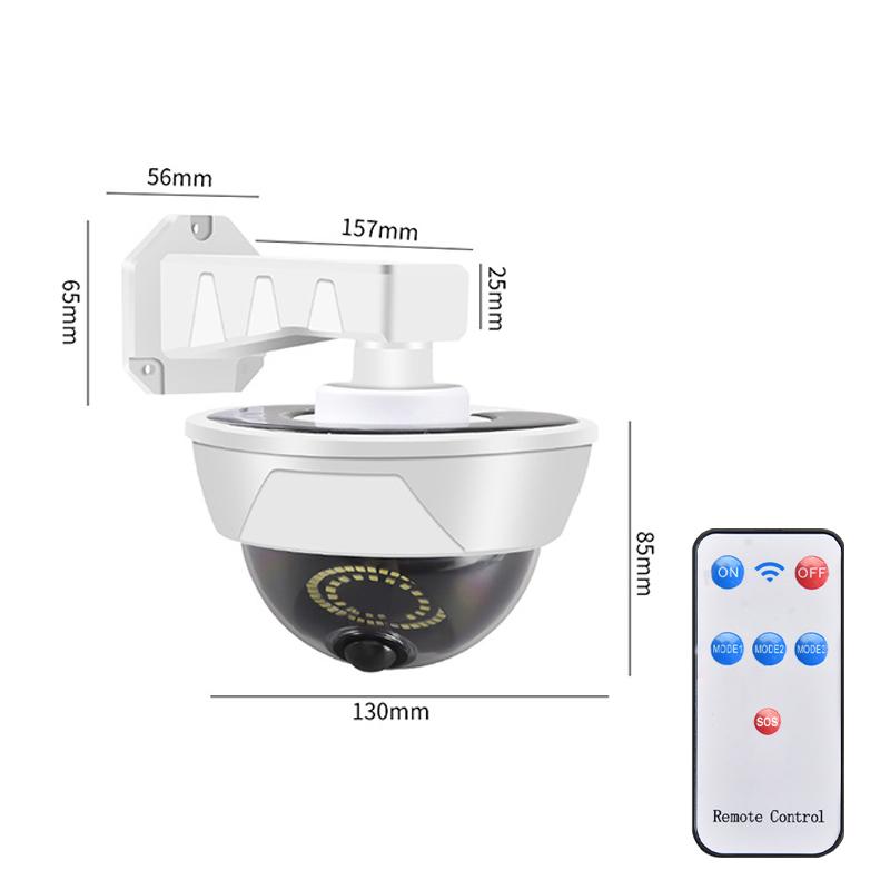 Simulation Solar Camera Outdoor Household Fake Camera Waterproof Lighting CCTV Surveillance Fake Camera Safety Protection