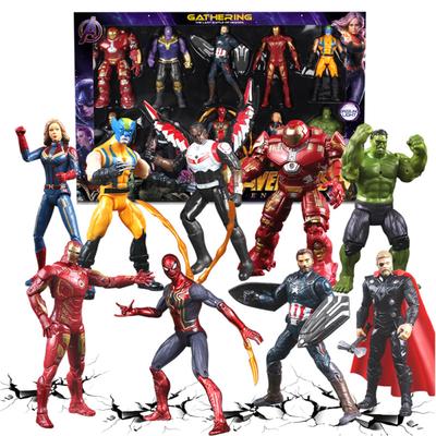 Лига Справедливости Marvel Мстители Супергерои Персонажи Модель Рождественская Фигурка Кукла Игрушки для Детей
