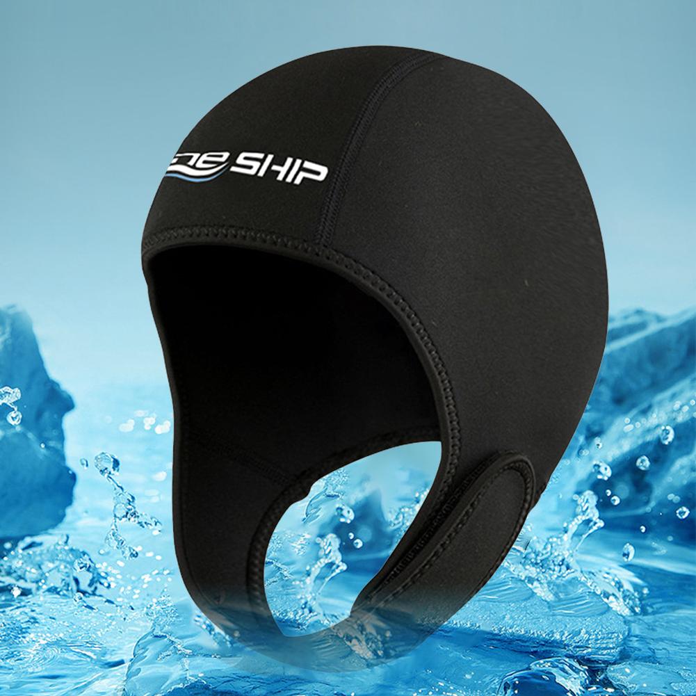 2mm Neoprene Dive Hood Scuba Diving Hood Stretchable Wetsuit Hood Swim Cap Surfing Head Cover for Boating Kayaking Canoeing