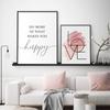 Картина на холсте с розовыми перьями, вдохновляющие цитаты, постеры и принты, любовный знак, настенное искусство, картина для комнаты для девочек, домашний декор