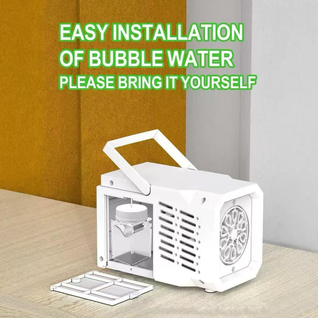 10-луновое полностью автоматическое выдувание пузырей, ручная электрическая машина для выдувания пузырей, игрушка для улицы, день рождения, без батареек и мыльной воды