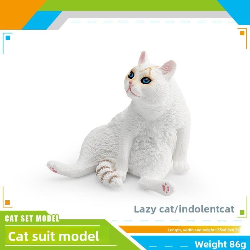 Cat Pvc Realistic Model Ornament For Kids Playroom Decor And Educational