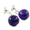 [H6519] - Amethyst 'Mineralia' Silver Earrings