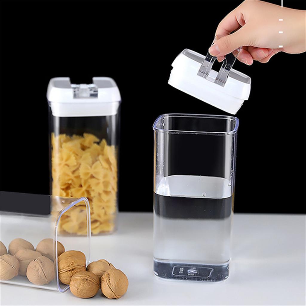 Plastic Food Storage Containers With Lids 7PCS Airtight Kitchen Canisters For Flour Cereal Sugar Pantry Organization Labels And Marker Included