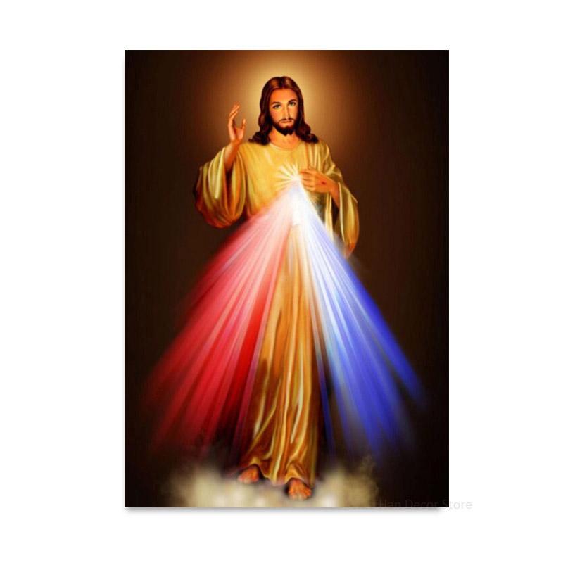 Jesus Series Canvas Posters and Prints Christian Wall Art Picture Painting for Living Room Home Decor Wall Painting Gifts