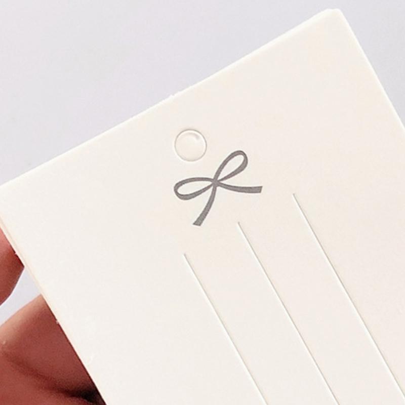 50 шт., заколка для волос с бантом, карта, упаковка для ювелирных изделий, сумка для карт, бумажная демонстрационная карта для ожерелья, браслетов, заклепок, сережек, упаковка, картон