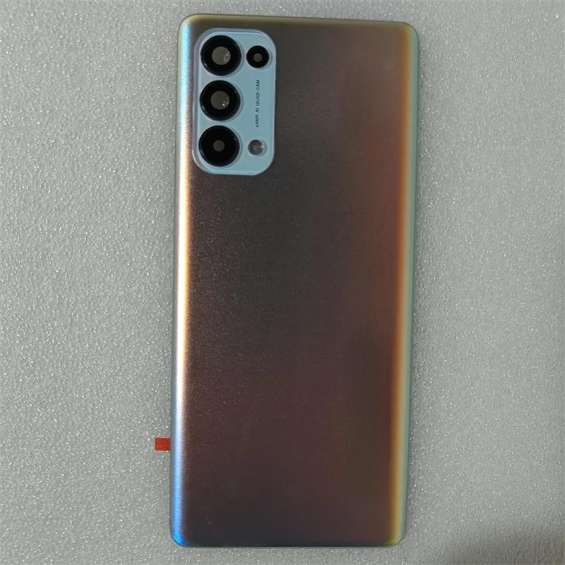 Для Oppo Reno 5 Pro 5G Задняя крышка аккумулятора Задняя стеклянная панель Корпус Замена