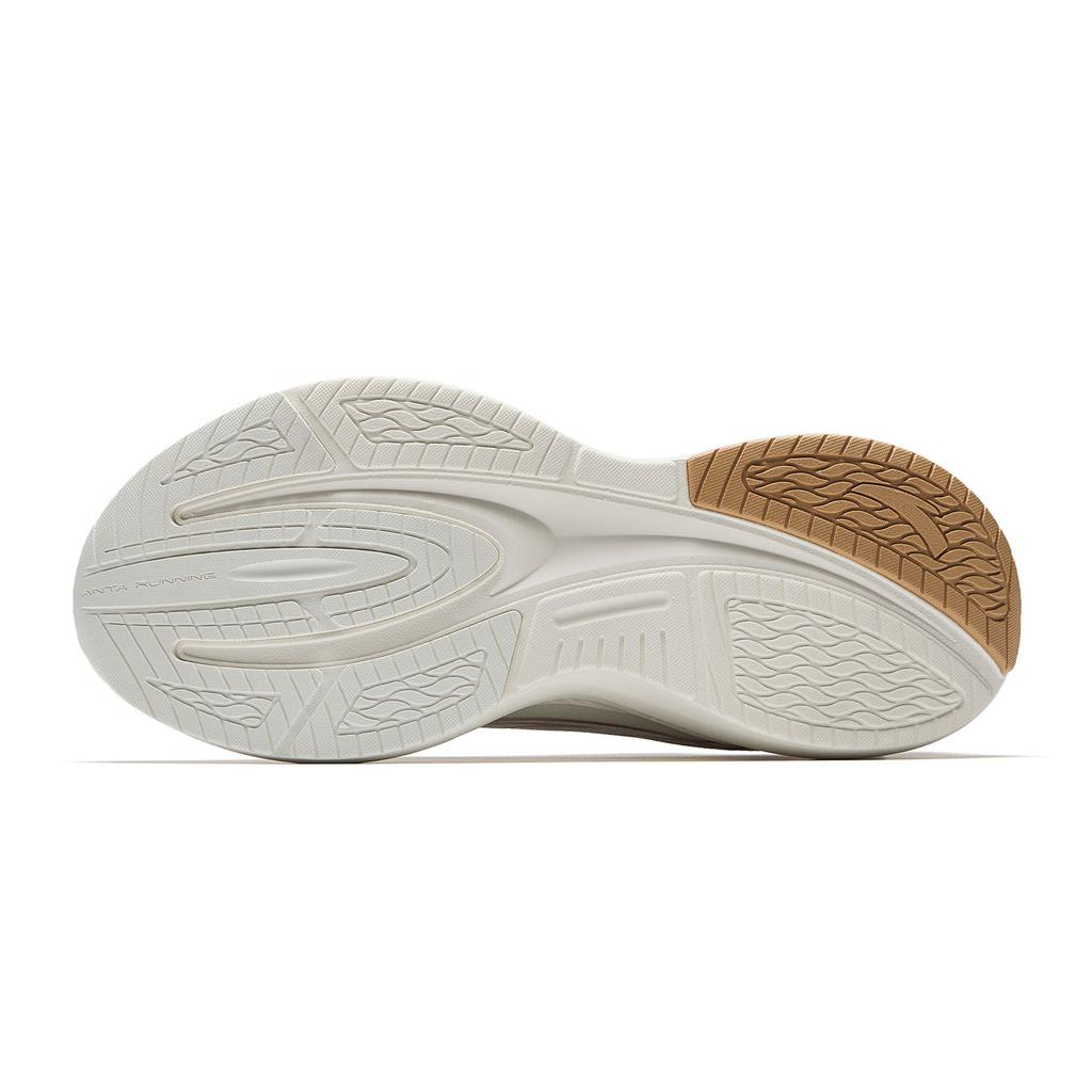 Anta Yezi 6 Winter Trendy Versatile Lightweight Rebound Low-Top Running Shoes Women Sneaker Ivory-White Silver 922515517-8