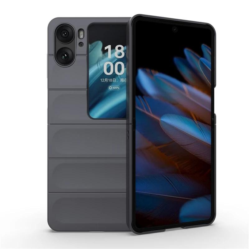 Чехол для OPPO Find N2 Flip 5G Global Back Cover Phone Case Liquid Silicone Anti Fall Shockproof Armor Find N2 Cases Funda Coque