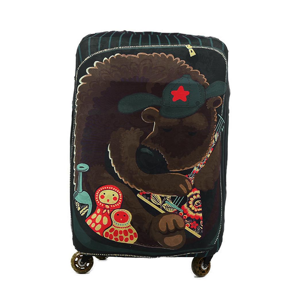 Защитный чехол для чемодана Эластичный чехол для багажа Прочный протектор для чемодана Подходит для багажа 18-28 дюймов Дорожные аксессуары