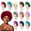 Elastic Satin Bonnet Hat Breathable Hair Bonnet Hat Fashion Head Wrap for Men Women