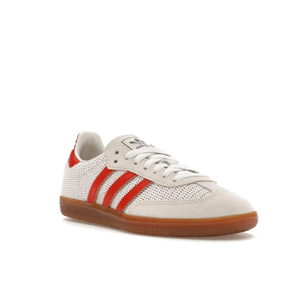 Adidas Samba OG Crystal White Preloved Красные кроссовки унисекс Gum IG1380