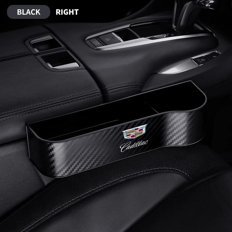 1pcs Car Carbon Fiber Pattern Seat Storage Box for Cadillac CT5 STS XLR CT4 GT4 SLS SLR XT6 Escalade XT4 XT5 SRX XTS ELR BLS