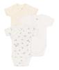Комплект боди с коротким рукавом A0CB9 разноцветный 1 6 месяцев 67см [Petit Bateau] 3 предмета