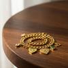 18 K Gold Plated Pendant Necklace Stainless Steel Choker Necklaces Charm Chain  Women's Jewelry