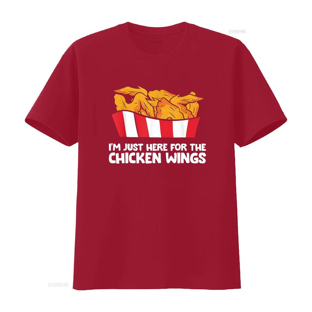 Chicken Wing Lover I m Just Here For The Wings T Shirt Black vintage Washed fashion Soft Slightly Stretched Breathable homme