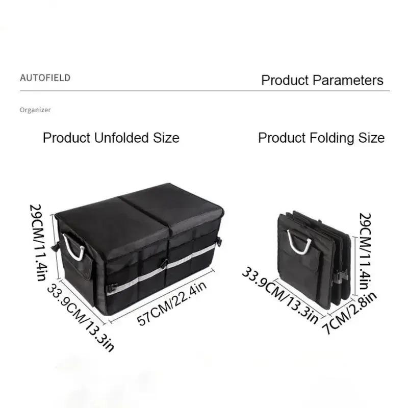 Ящик для хранения автомобиля большой емкости, органайзер для багажника автомобиля, экологически чистый супер прочный складной инструмент для хранения грузов, багажник для грузовиков