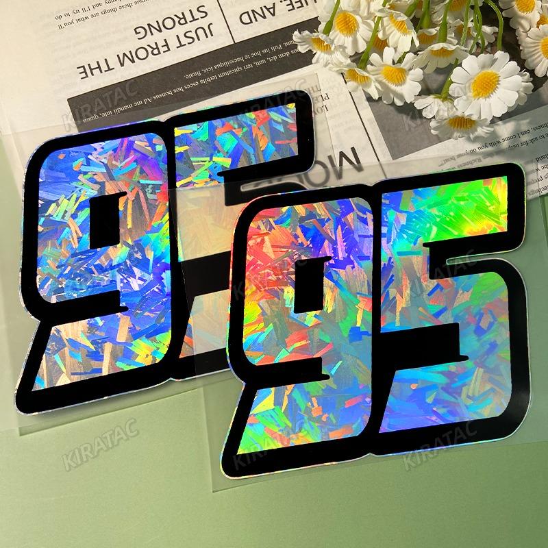 Holographic Carbon Silver Carbon Fiber 95 Motorcycle Stickers Waterproof for Motorbike Windshield Fuel Tank Car Body Vinyl Decal