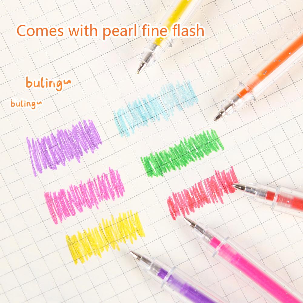 8 Color Glitter Metal Ballpoint Pens Set Luxury Gift for Artists Journaling DIY Crafts Scrapbooking