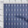 oneOone Cotton Flex Blue Fabric Asian Kilim Craft Projects Decor Fabric Printed By The Yard 40 Inch