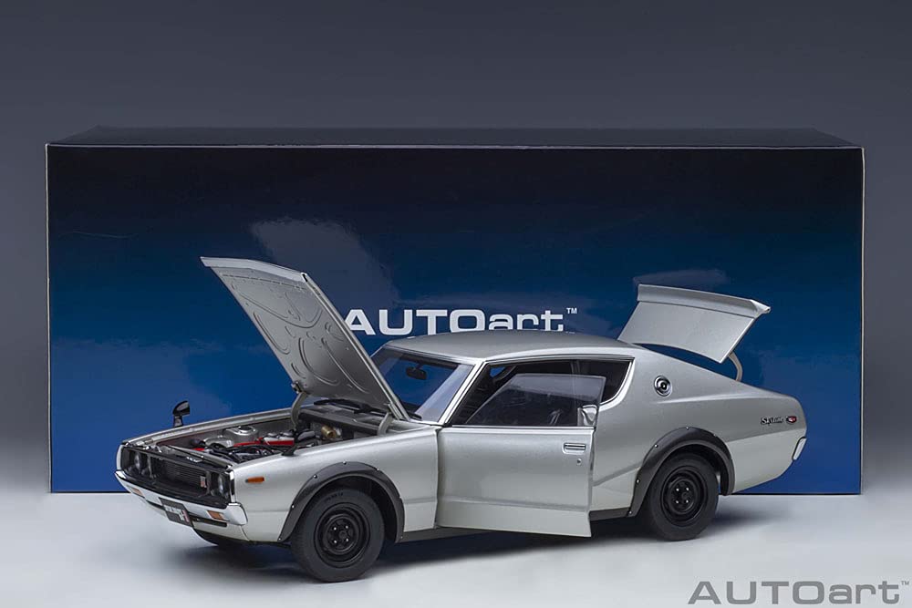 AUTOart Nissan Skyline 2000 Silver Готовый продукт 77471 1/18 GT-R (KPGC110)