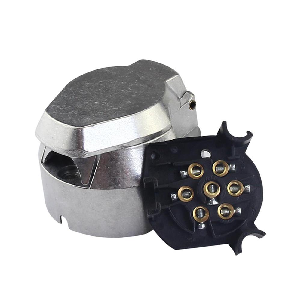 2 шт./компл., 12 В, 7-контактный разъем для прицепа, набор розеток, резиновое уплотнение, соединительный разъем для прицепа автомобиля, вилка европейского стандарта, прочные прицепы