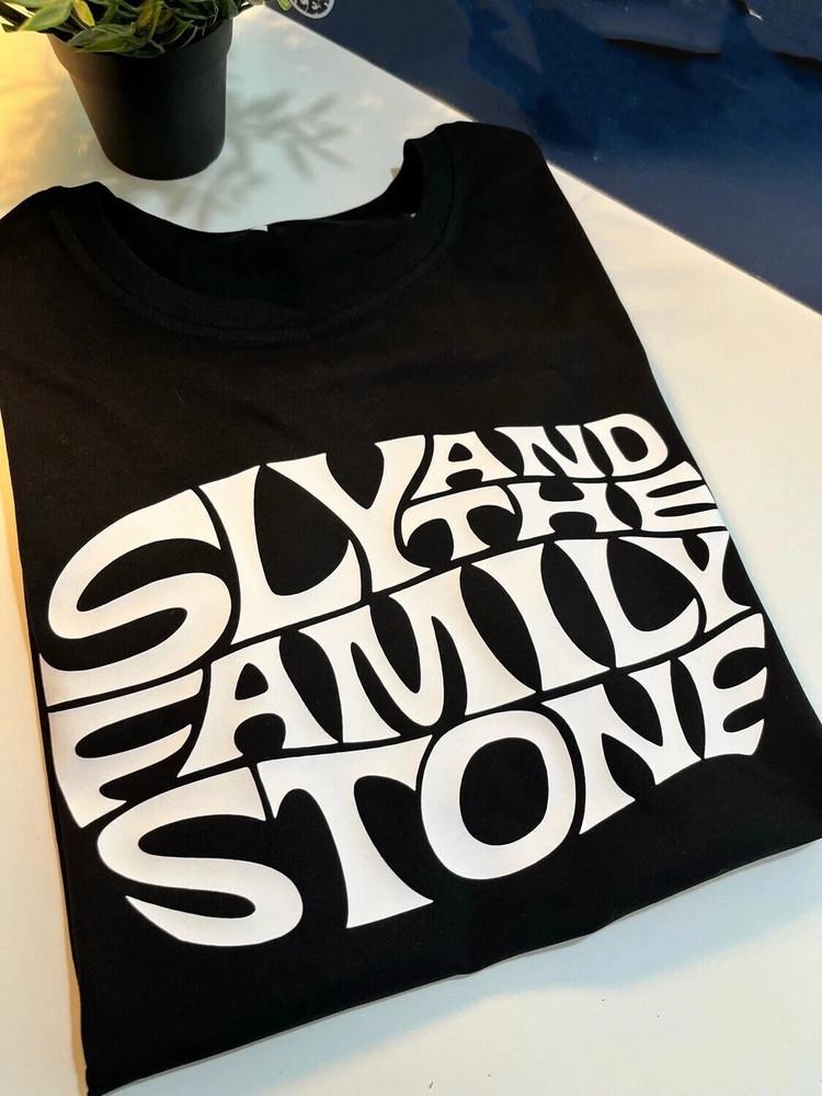 New Sly And The Family Stone Logo Band Full Size Unisex T-Shirt