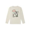 Vans Fun Dog Pattern Pullover Crew Neck Sweatshirt Unisex Sweatshirt Off-White VN0A5H76FS8