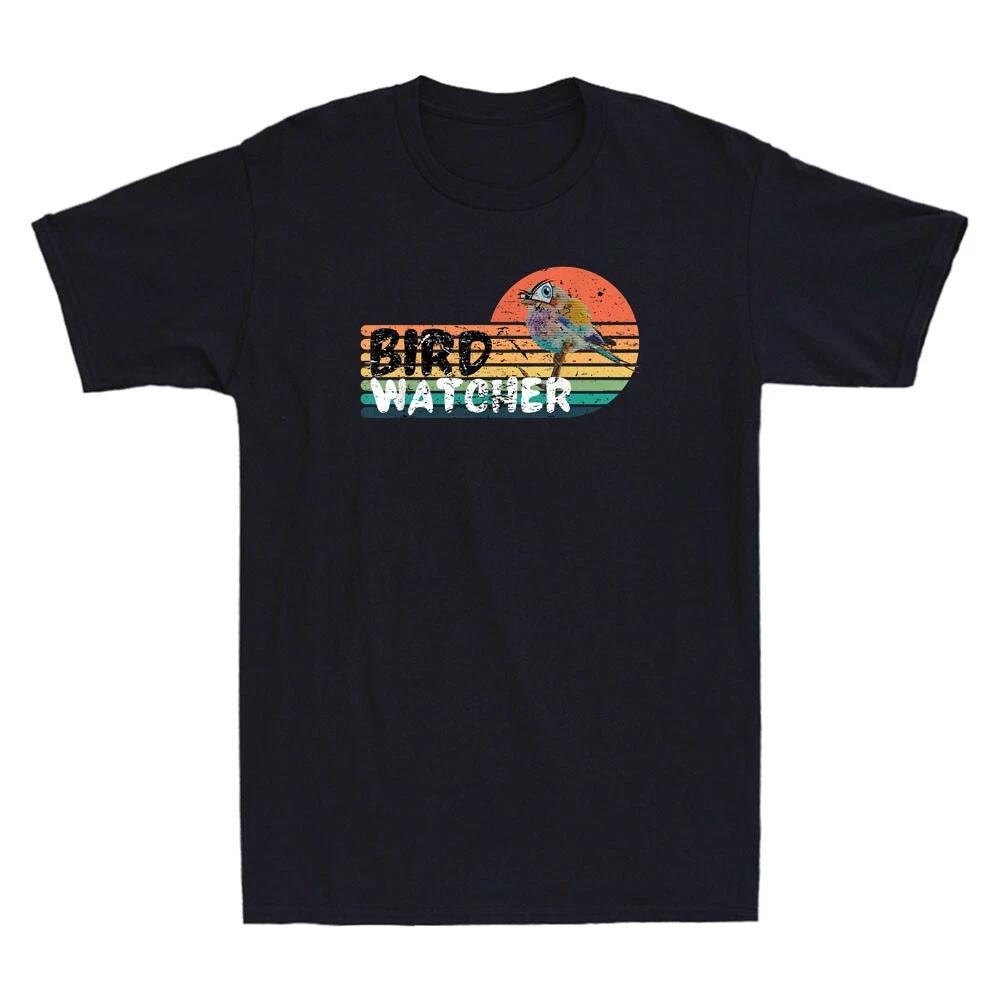 Retro Bird Watcher Bird Watching Shirt Funny Birds Lover Vintage Men's T-Shirt