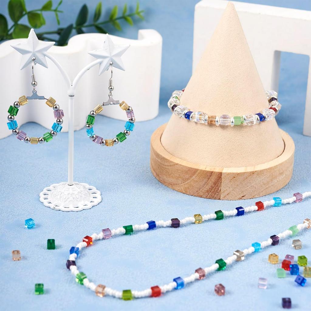 Модные ювелирные изделия аксессуары ручной работы бисерные аксессуары 200 шт 4 мм свободные бусины акриловые квадратные для браслета ожерелья своими руками