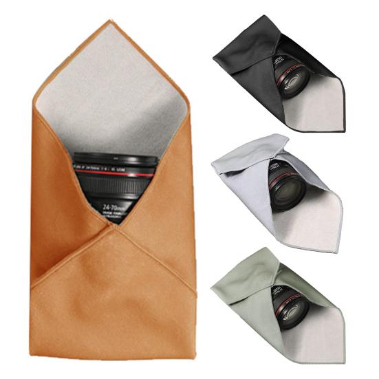 Makeup Bag Portable Protective Cosmetic Pouch Smooth Wear Resistant Self Adhesive Versatile Camera Lens Wrap Travel Organizer