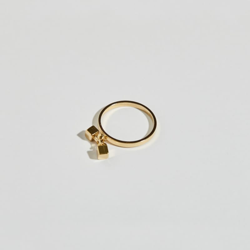BONAFIDE JEWELRY Кольцо-шар с крестом