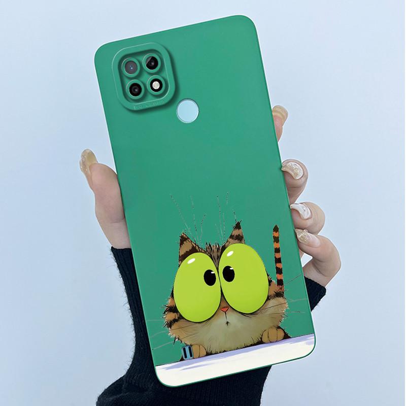 Для Realme C21 RMX3201 / C21Y RMX3261 RMX3263 C25Y Чехол для телефона Coque Мягкий силикон Сладкий расписной Девочки Милый печатный задний чехол