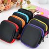 Портативный квадратный EVA чехол на молнии для наушников, USB-флешки, кабелей для передачи данных, коробка для хранения, органайзер, чехол, товары для дома, офиса и деловых поездок, дорожные принадлежности