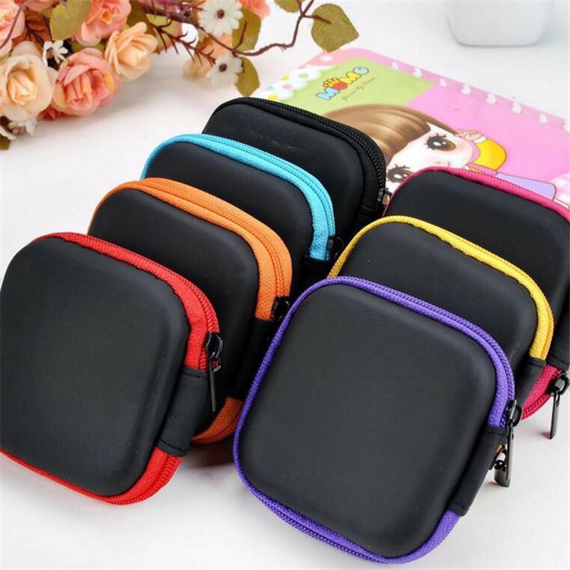 Портативный квадратный EVA чехол на молнии для наушников, USB-флешки, кабелей для передачи данных, коробка для хранения, органайзер, чехол, товары для дома, офиса и деловых поездок, дорожные принадлежности