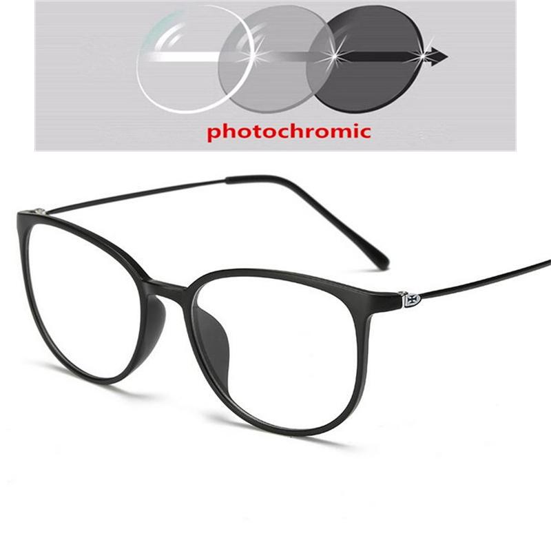 Ультралегкие Очки для Миопии из TR90 Ретро Овальная Рама для Женщин Мужчин Диоптрии от -0.5 до -6 Очки для Близоруких