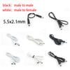 White Black DC 12V Power Adapter Extension Cable 5.5*2.1mm Male Female Power Cord Extend Wire