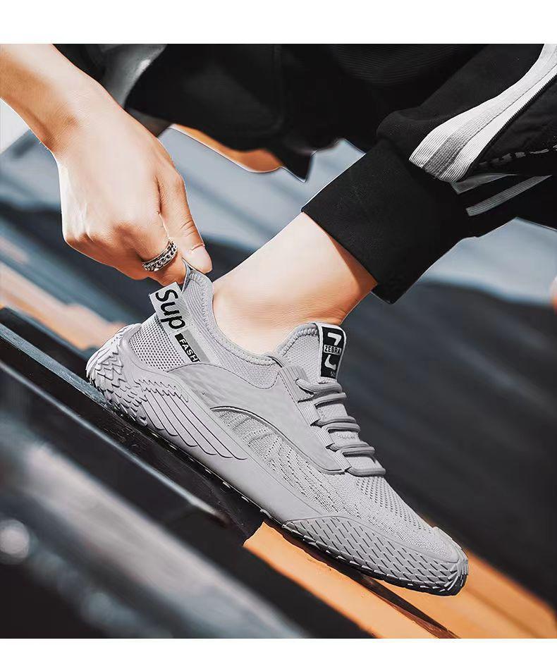 Летние новые мужские кроссовки, дышащие, не пропускающие запахи, сетчатые туфли, легкие, удобные, спортивные, кроссовки для бега, мужские, теннисные туфли