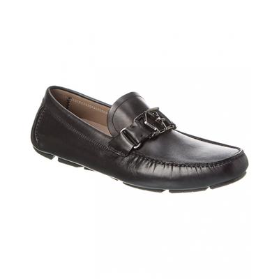 Кожаные туфли Ferragamo Peter Driver черного цвета