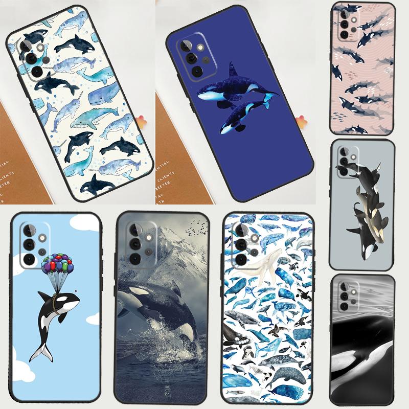 Orcas Killer Whales Case For Samsung Galaxy A16 A56 A15 A22 A52 A32 A54 A14 A26 A36 A55 A35 A05 A06 A53 A33 A13