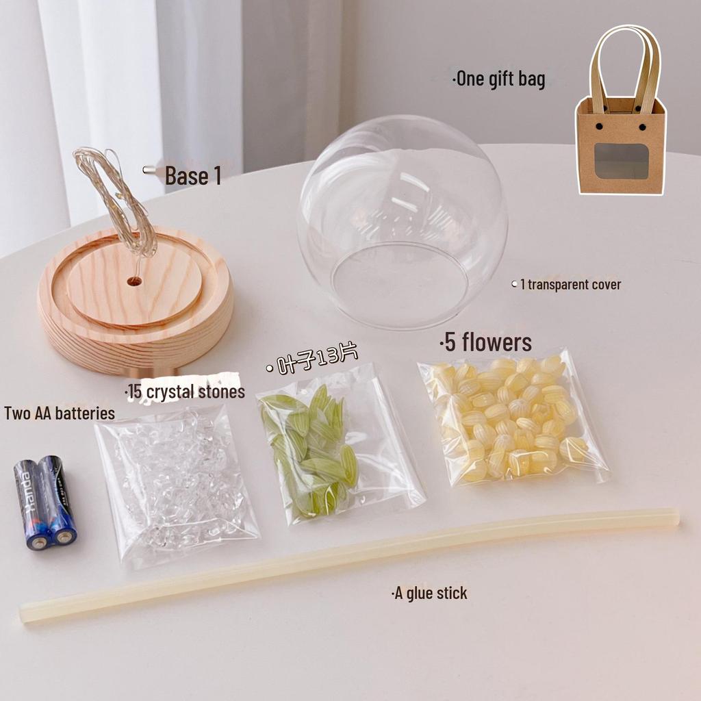 Светодиодный ночник-тюльпан: Искусственный цветок для спальни, средство для сна, подарок на день рождения для нее, атмосферный светодиодный светильник для китайского Дня святого Валентина