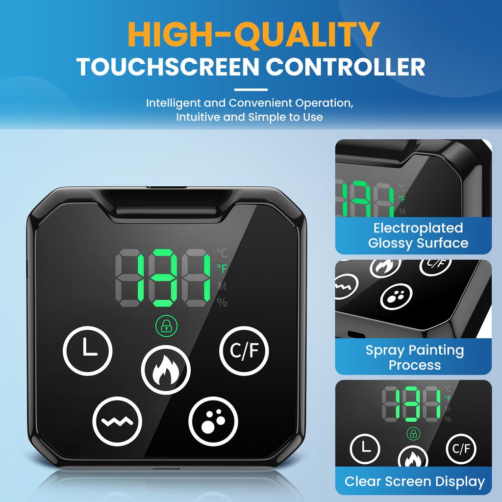 4 Modes Waist Massage Belt with Touch Screen Controller Air Compression Heating Vibration Back Massager Lumbar Brace Belt