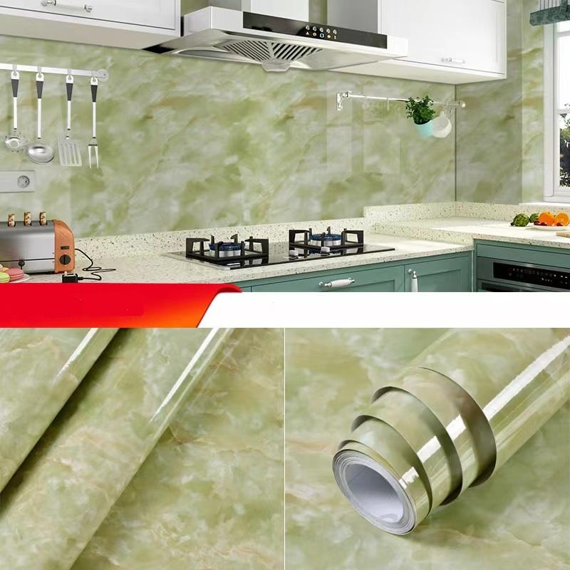 5-метровые обои и обои Мраморные обои ПВХ Винил Водонепроницаемые 3D самоклеящиеся обои для настенного стола Гостиная Домашний декор