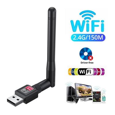 Wi-Fi-адаптер 150 Мбит/с, USB-беспроводная сетевая карта, 8188ETV, Wi-Fi-приемник с высоким коэффициентом усиления, 2,4 ГГц, адаптер Ethernet с антенной для ПК, ноутбука