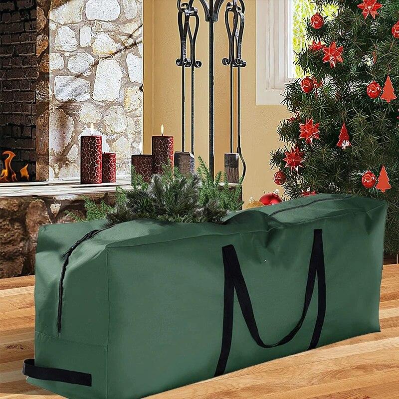Christmas Tree Bag Oxford Foldable Christmas Tree Decoration Wreath Storage Bags Christmas Utenciles Garland Home Storage Bag