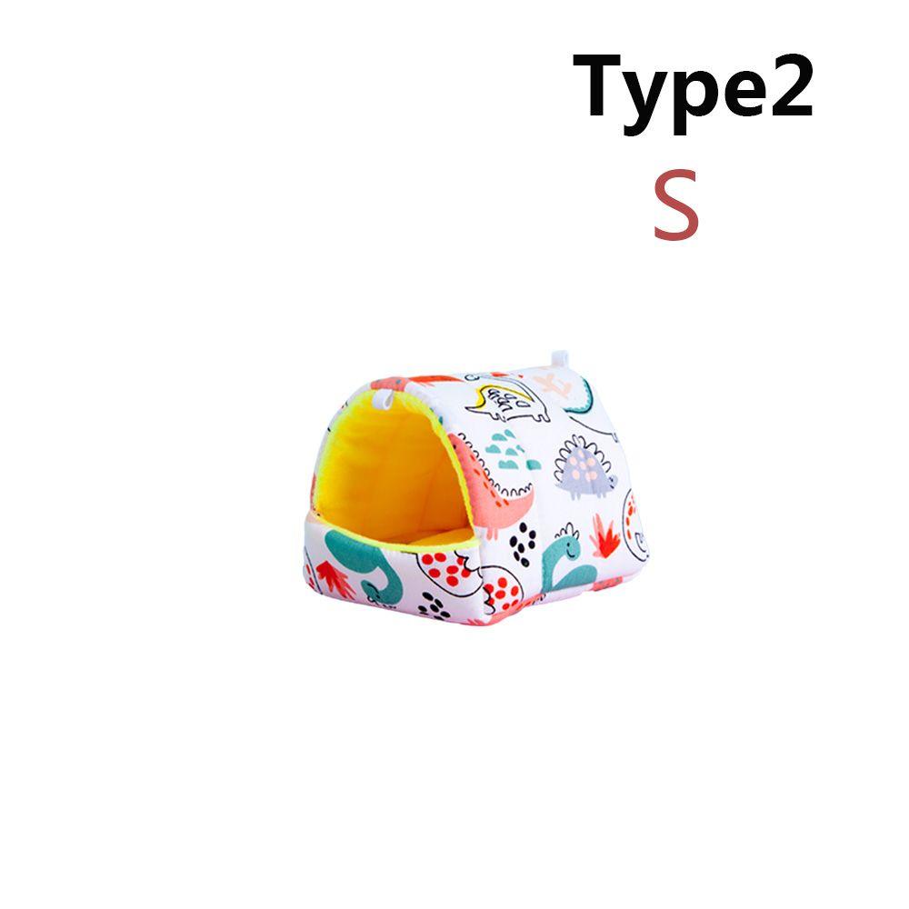 Winter Rabbit Squirrel Mini Cage Small Animal Sleeping Bed Hamster House Guinea Pig Nest Warm Mat