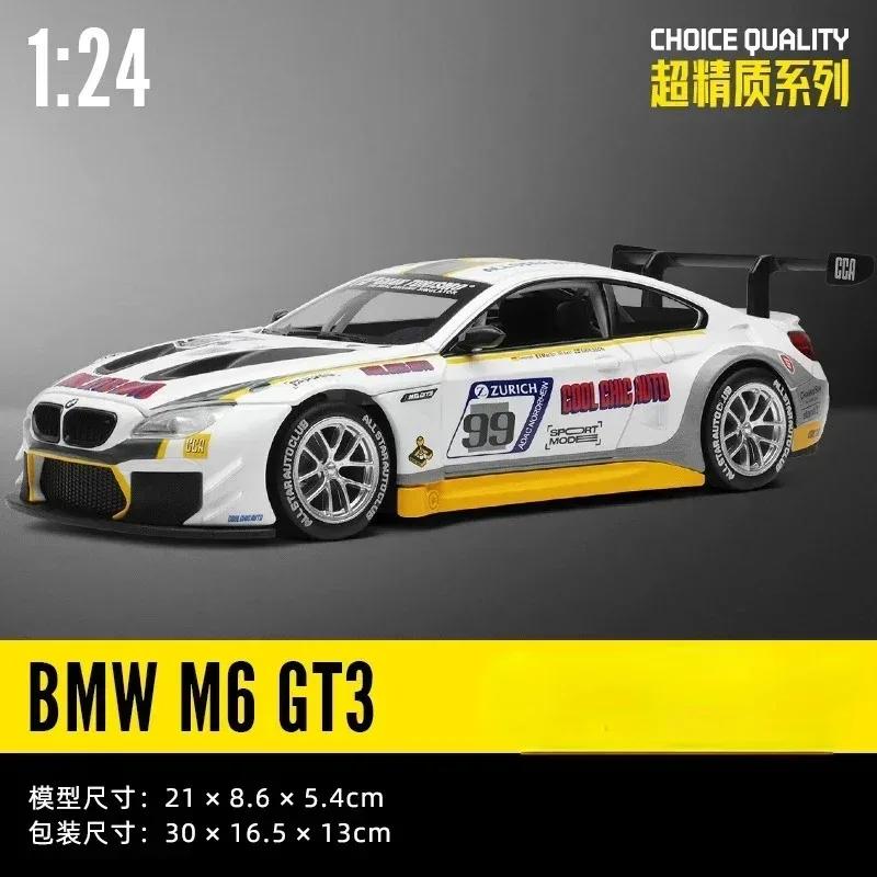 1:24 M4 GT3 Сплав Спортивный Автомобиль Модель Литье под Давлением Металл Игрушечная Машинка Транспортные Средства Модель Симуляция Звук И Свет Коллекция Детский Подарок