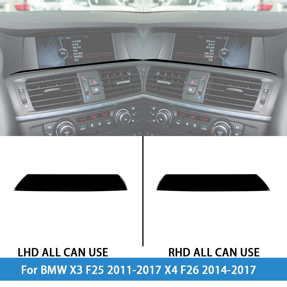 dsgur6 For BMW X3 F25 2011-2017 X4 F26 2014-2017Car Accessories Piano Black Interior Air Vent Taillight Console Trim Modified Sticker