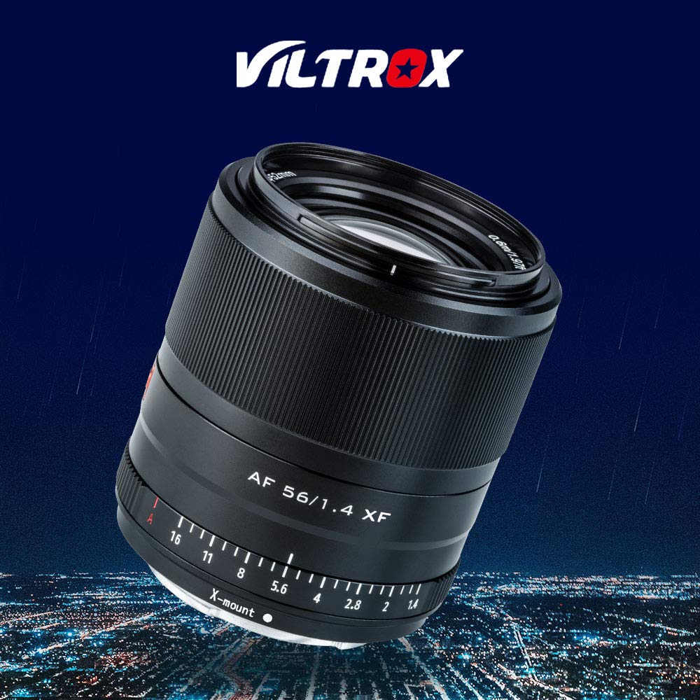 Viltrox 56mm STM Large Aperture Prime Lens for Fujifilm Autofocus Portrait Compatible with Fuji Soft Eye AF Applicable to Fuji and Other Japanese